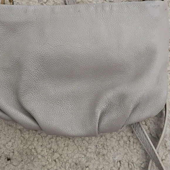 Gray Leather Crossbody Bag - Picture 3 of 4